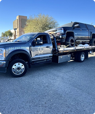 towing a pickup truck