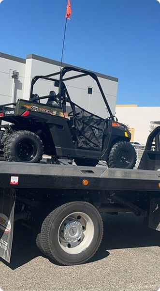 carrying ATV